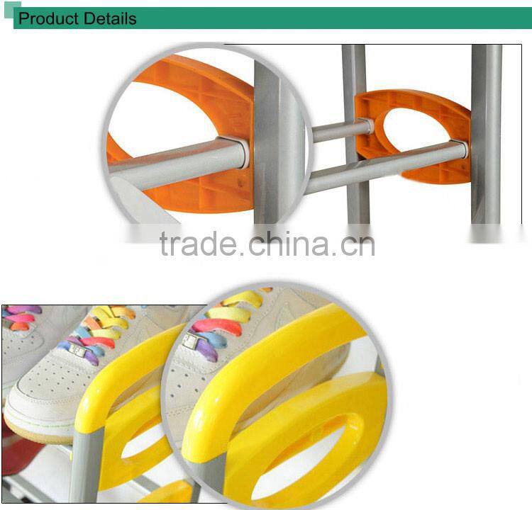2014 Natural high quality steel shoe rack simple designs