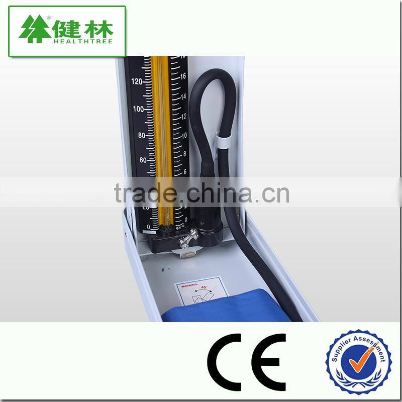 CE approved popular latex medical diagnostic Aluminum box mercurial sphygmomanometer