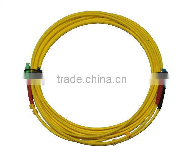 SC/FC/LC/ST APC/UPC 2.0/3.0mm PVC/LZSH single mode doublex fiber optic patch cord for network solution and project