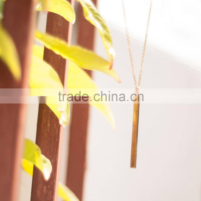Best Selling Products Custom Long Bar Pendant for Girls