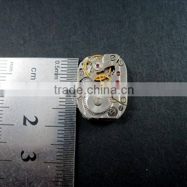 14x19mm setting size steam punk watch movement silver DIY base tray French cufflink supplies cuff link findings 1500026