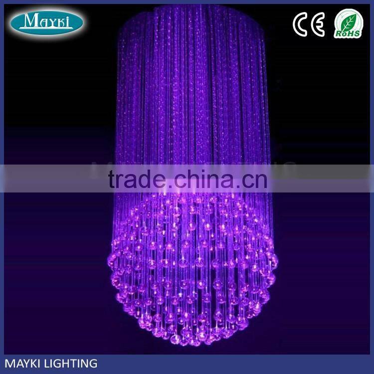 Customized acceptable One ball fiber optic sphere chandelier