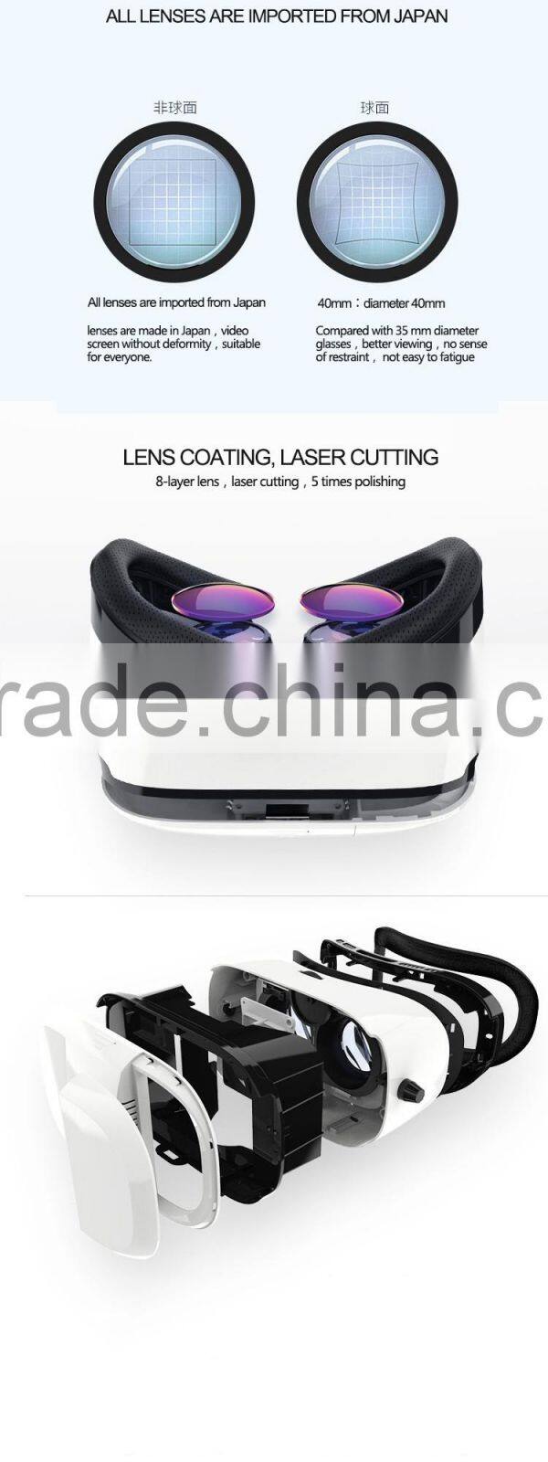 mini bobo vr box boss viewer sky fiit deepoon 3d vr glass case 5 plus z3