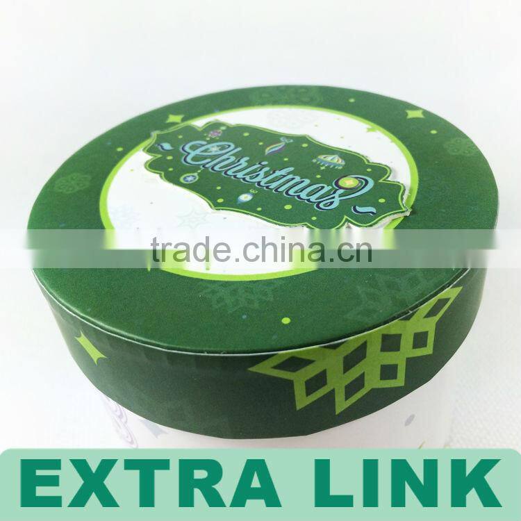 Custom Decorative Cheap Christmas Nesting Large&Small Printed Cardboard Round Hat Boxes Wholesale