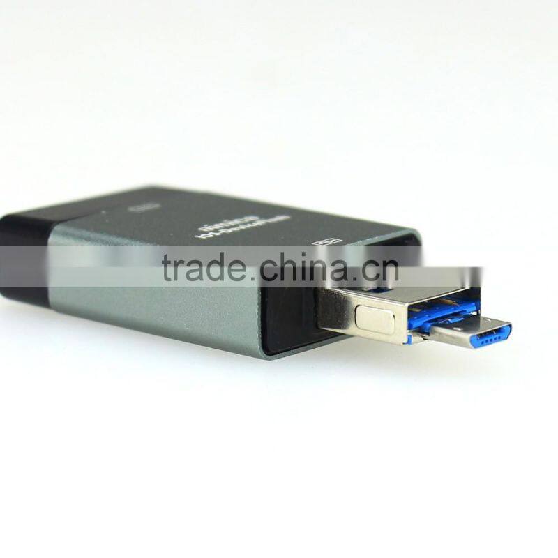 3 in 1 i flash drive u disk mobile phone usb flash drive for iPhone 5 5s 6 Plus iPad Mini PC IOS