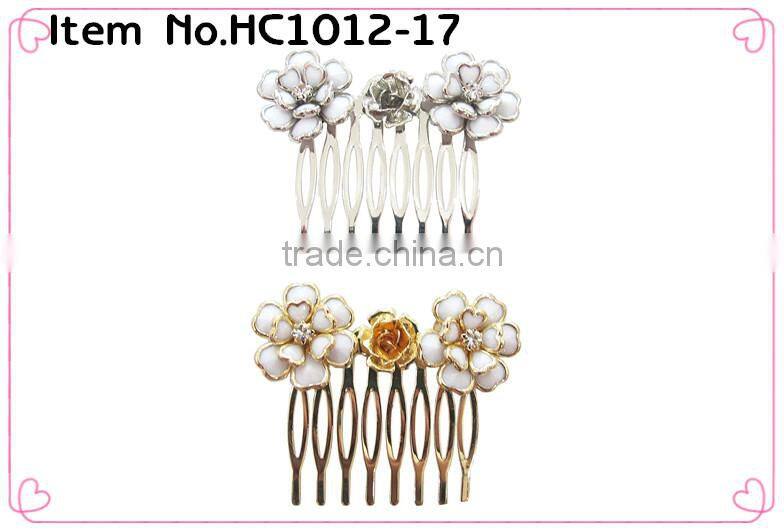 Hot sale!!! rhinestone butterfly bridal hair comb for wedding