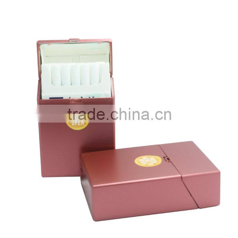 Grey ABS Plastic cigarette box /case / Holder push button for 20s kind size 85mm cigrettes