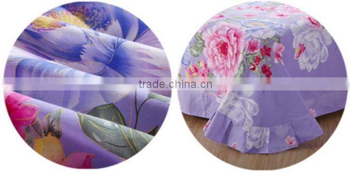 100% brushed polyester printed fabric for making bed sheets