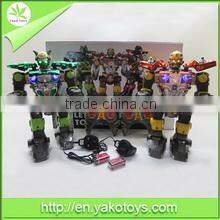 batteries operated with light and music 4 ch rc robot toy