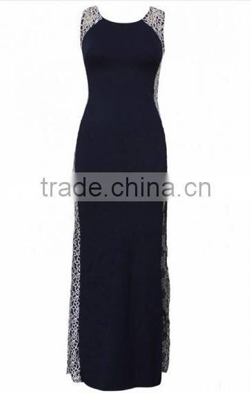 Light Green Wave Striped Sleeveless Dress slim dress fashion