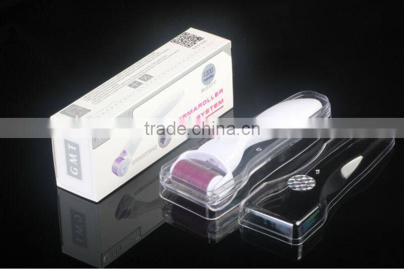 Dermaroller 1200 microneedles body roller for stretch mark treatment