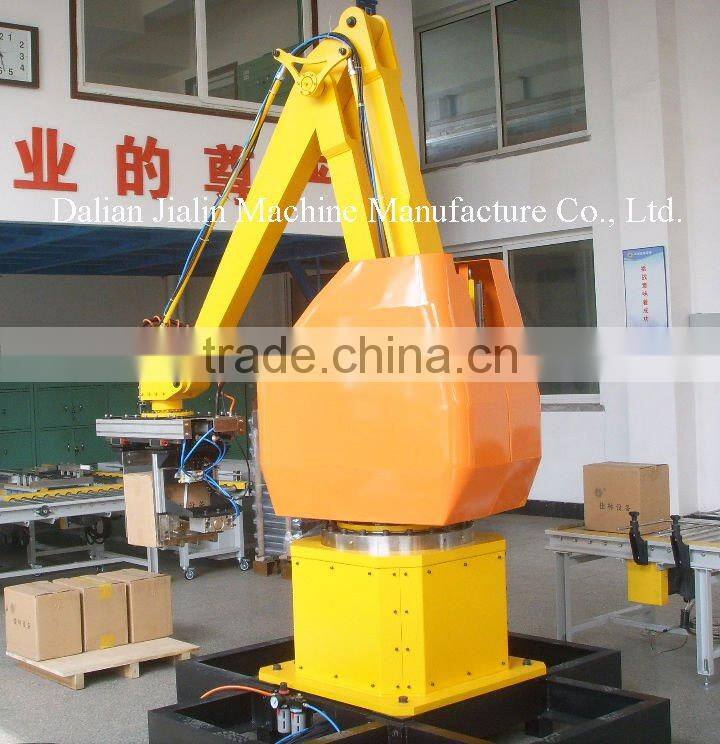 Heat resistance fully-auto robotic palleting machine for bottle