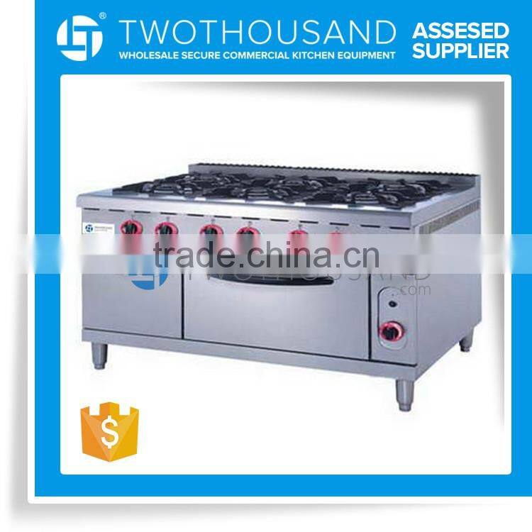 6 Burners Gas Range, 1 Oven, 1 Cabinet - 178790 BTU, TT-WE420A-1