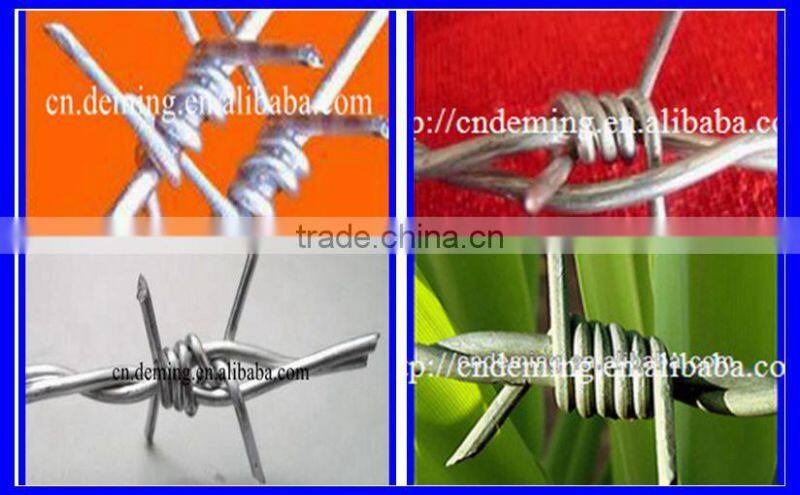 hot dip galvanized double line twist barb wire for security
