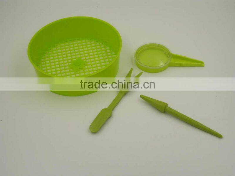 Plastic Garden Potting Sieve Hand Seed Sower Tool Kit