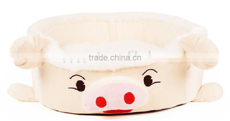 Fancy Popular Pig Shaped Plush Dog beds