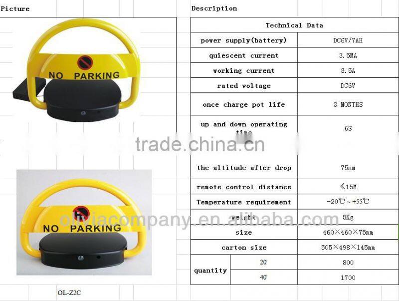 Intelligent Remote Parking Lock