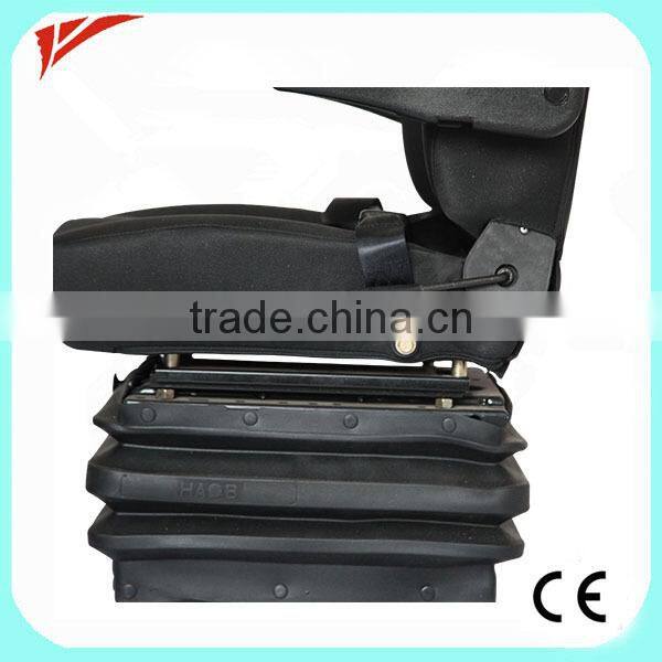 Fully flat air suspension tractor seat with motor