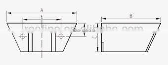 stainless steel bucket SS304 stainless steel elevator bucket carbonate buckets deep bottom Elevator Bucket