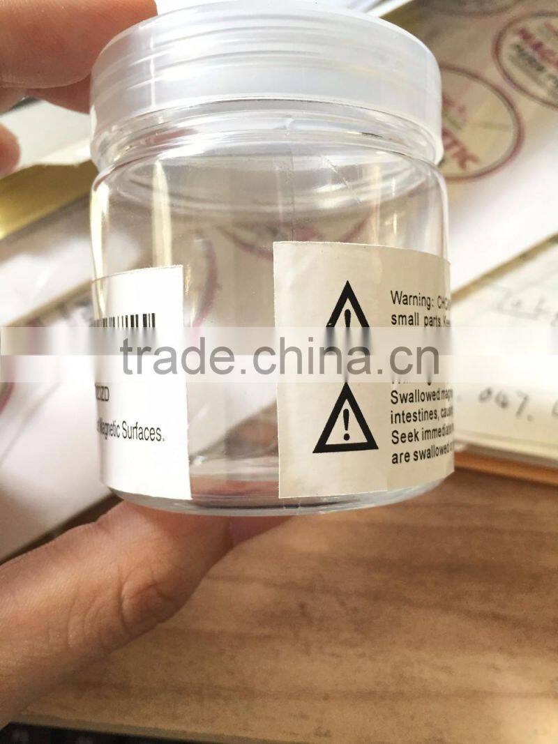 High Quality Acrylic Strong Transparent Magnet Push Pin N35 customized office magnets/memo magnets