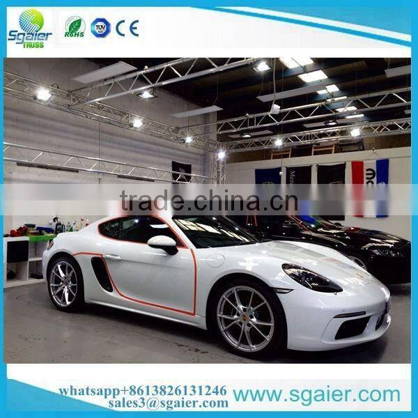 Aluminum spigot truss hang the lighting to car show in Australia