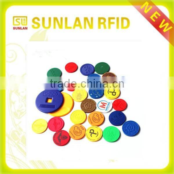 125khz custom design ABS RFID reusable subway metro token with EM4200, TK4100, T5557 chip(professional maunfacuturer)