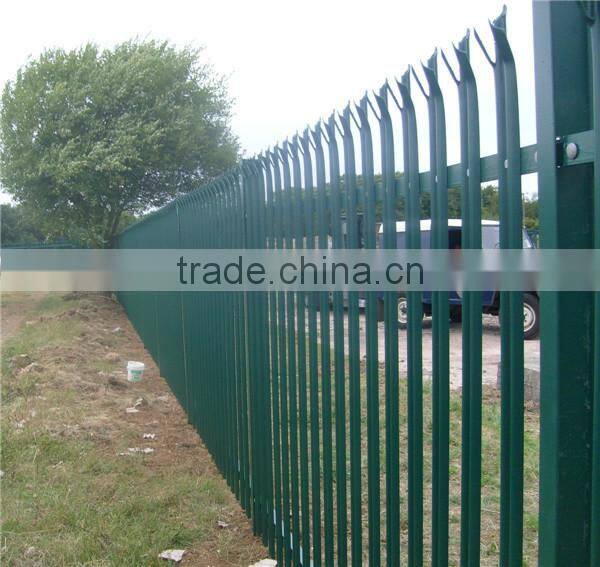 China Anping electro galvanized palisade fence