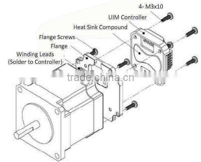 UIM24302-B Smart Self Pulsing Miniature Integrated Step Motor Controller