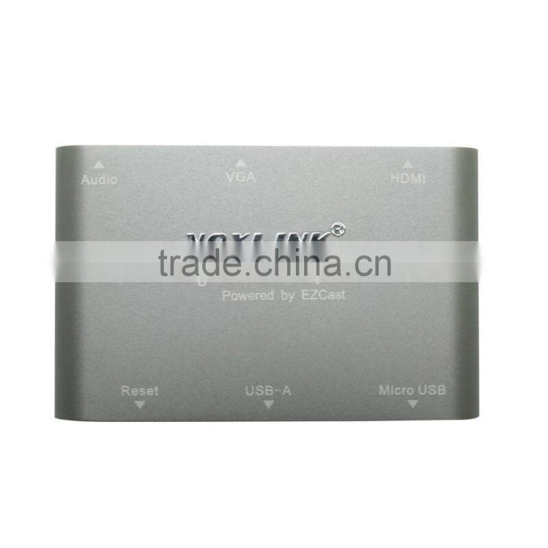 Hot Selling Best Quality VOXLINK Digital AV Adapter With HDMI And VGA+Audio Dual Display Converter Dark Gray