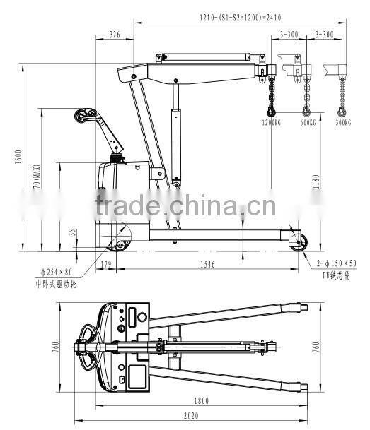 Hydraulic Floor Crane