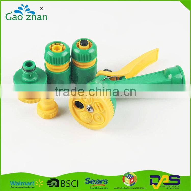 High Pressure 5 Settings Foam Plastic Garden Water Jet Spray Nozzle/Portable Garden Hose Washing Sprayer