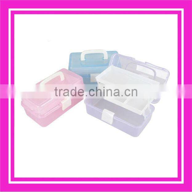 plastic container with mirror for cosmetic
