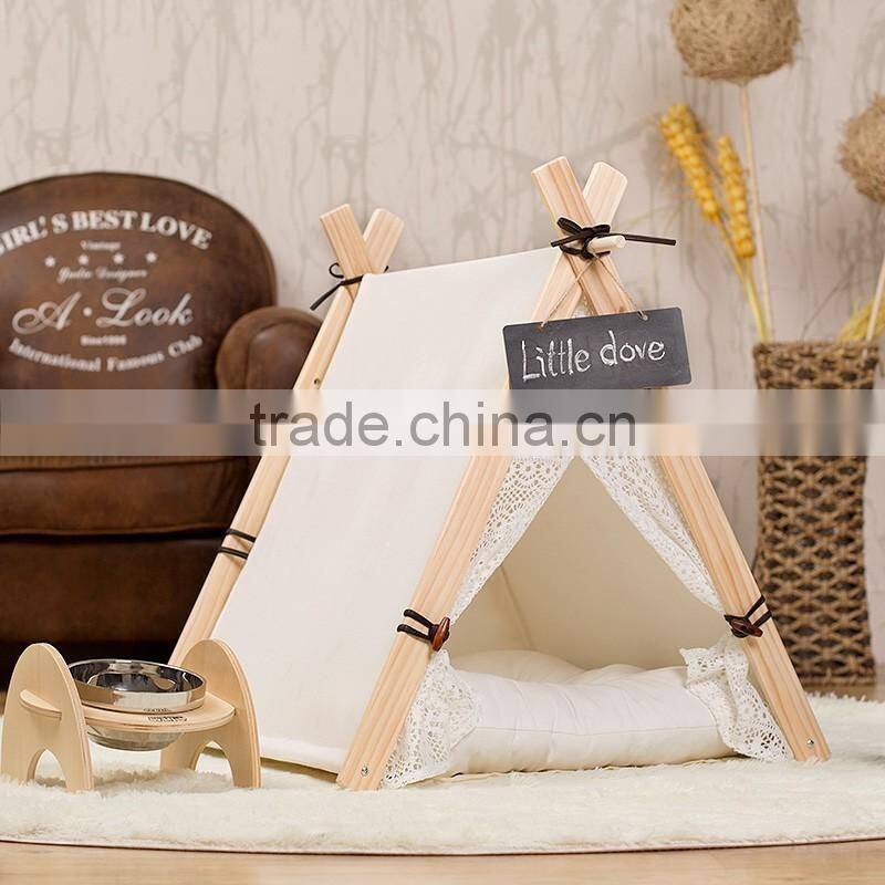 2016 best-selling dog cat pet furry babies house bunk bed tent carrier cage teepee tipi soft Factory for wholesale