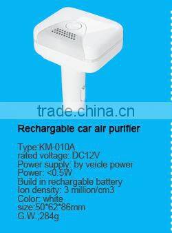2016 hot sale car cigarette smoke removing air purifier for car