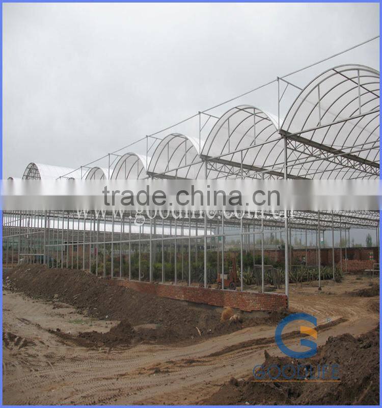 2015new UV protection aluminium extrusion greenhouse with anti-fog