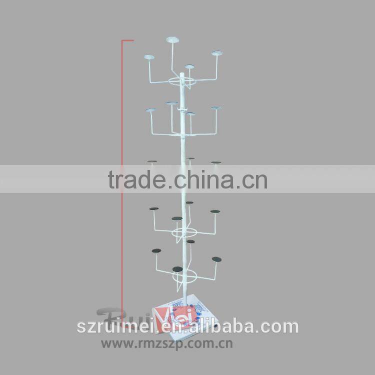 Metal Shop Standing There-Tier 3-Hook Pillow Display Rack