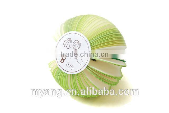 Promotional 3D fruit shaped wholesale note paper fruit memo pad