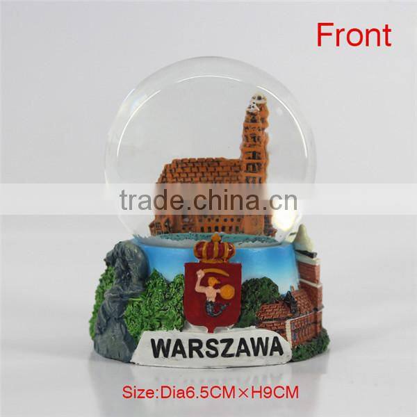 Handmade snow globe for tourist souvenir