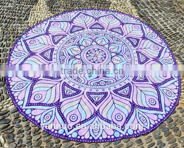 Custom Large Round Donut Beach Towel Printed Cotton Sunscreen shawl Beach mat