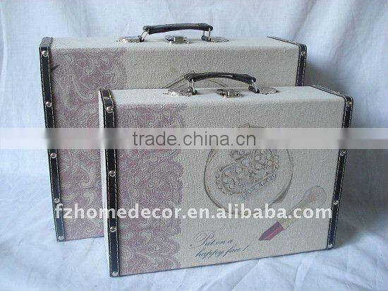 11A498 Linen Printing Storage Wooden Cases