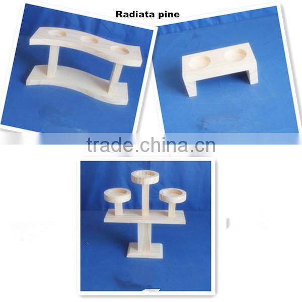 2015 eco-friend custom MDF wood craft carved candle holder wholesale