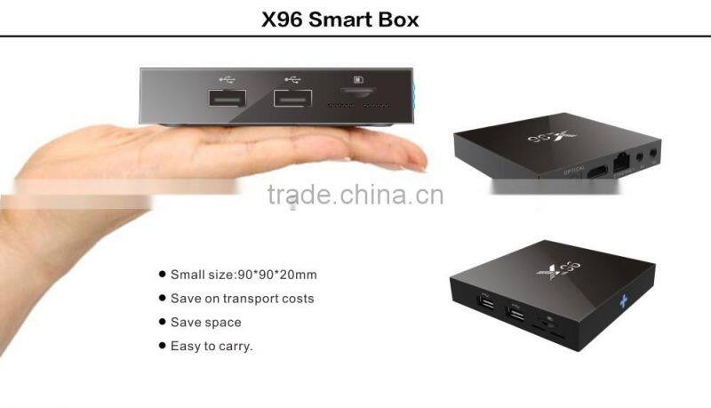 Top Selling X96 Amlogic S905 Android 6.0 2GB+16GB TV Box Kodi Full Pre-Loaded For Wholesale