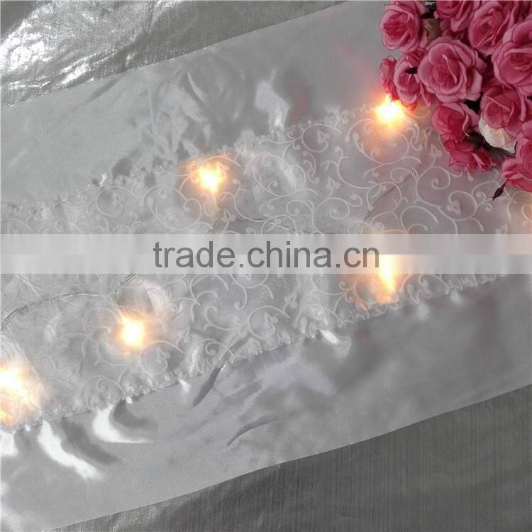 SparklingTable Runners Lights/safety lights for runners/led light for runners/table cover with led light/christmas table runner