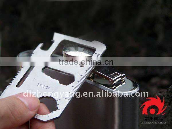 multi-function stainless steel portable camping outdoor credit card knife