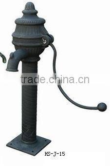 TRADE ASSURANCE ORNAMENTAL CAST IRON WATER PUMP GARDEN FEATURE