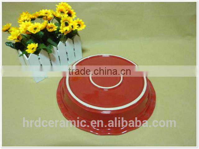 2014 wholesale daily use porcelain ceramic bakeware Fruit plate