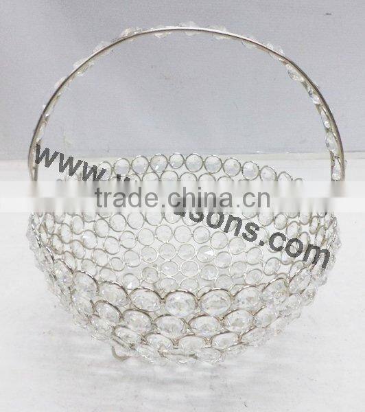 votive round crystal beaded votive candle stand