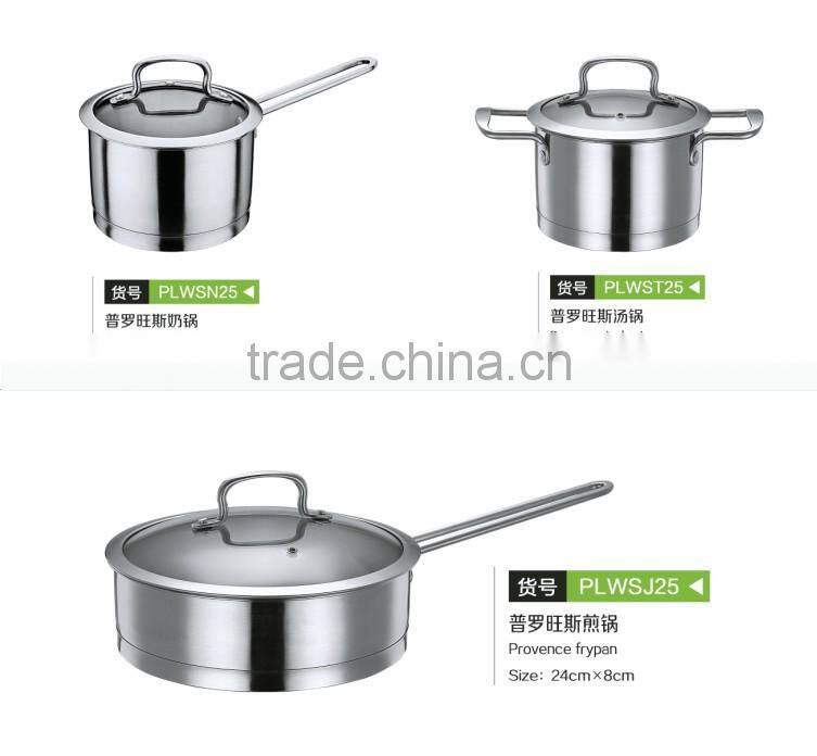 8pieces Stainless Steel cooking pot set with fashionable design