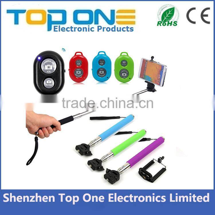 Universal wireless selfie stick with bluetooth for iPhone and Samsung etc