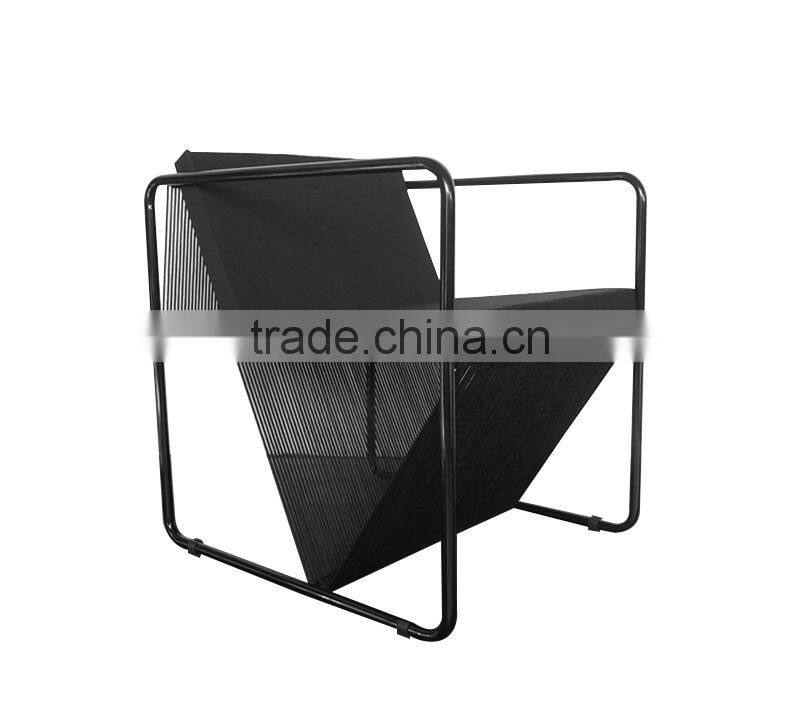 2015 new modern tubular furniture metal frame leisure chair